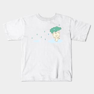 cat with an umbrella Kids T-Shirt